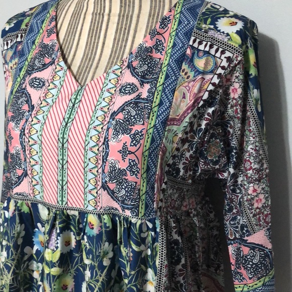 Misslook peasant floral midi dress small - Picture 2 of 9